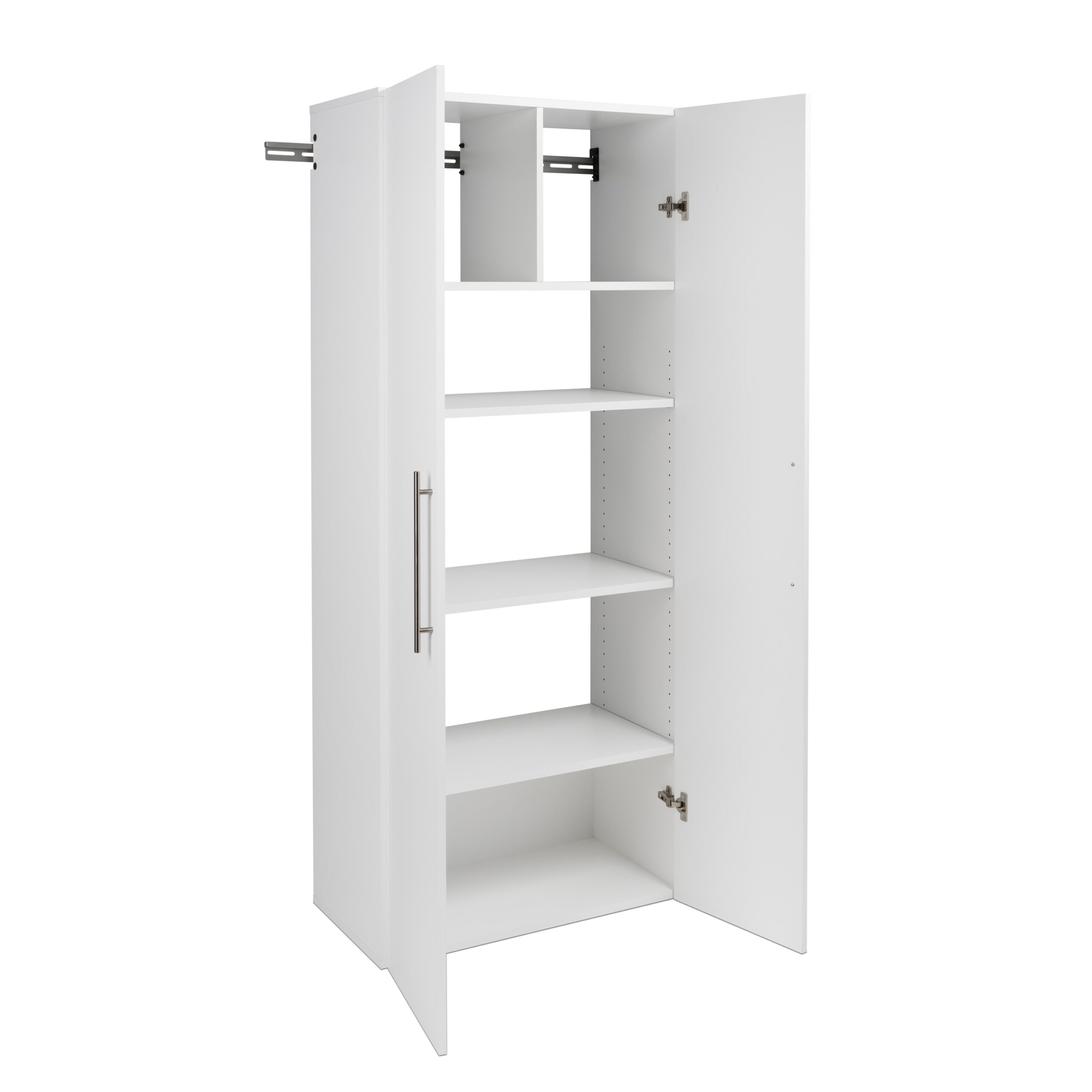Prepac HangUps 30-in W x 72-in H Wood Composite White Wall-mount Utility Storage Cabinet
