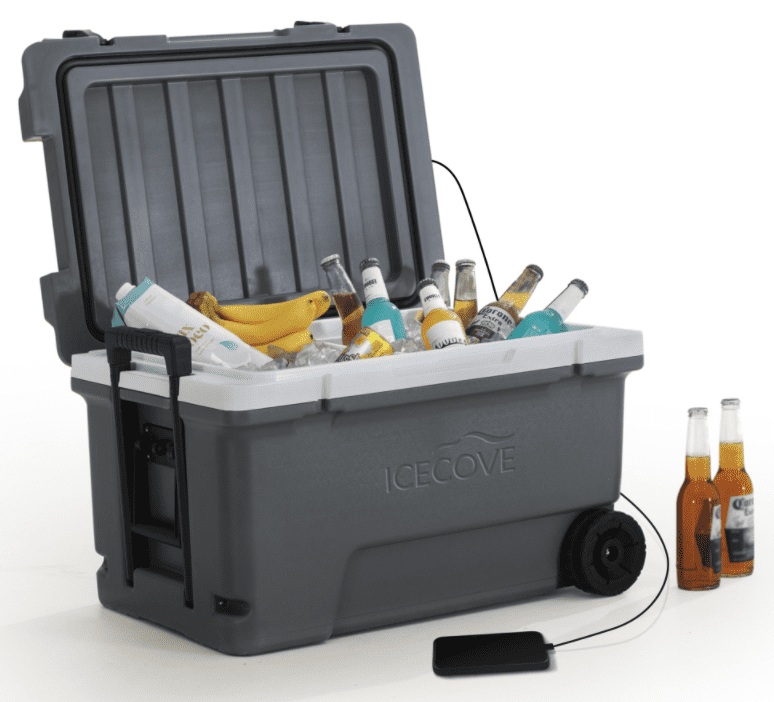 IceCove 60-Quart Solar Cooler - Castlerock Grey