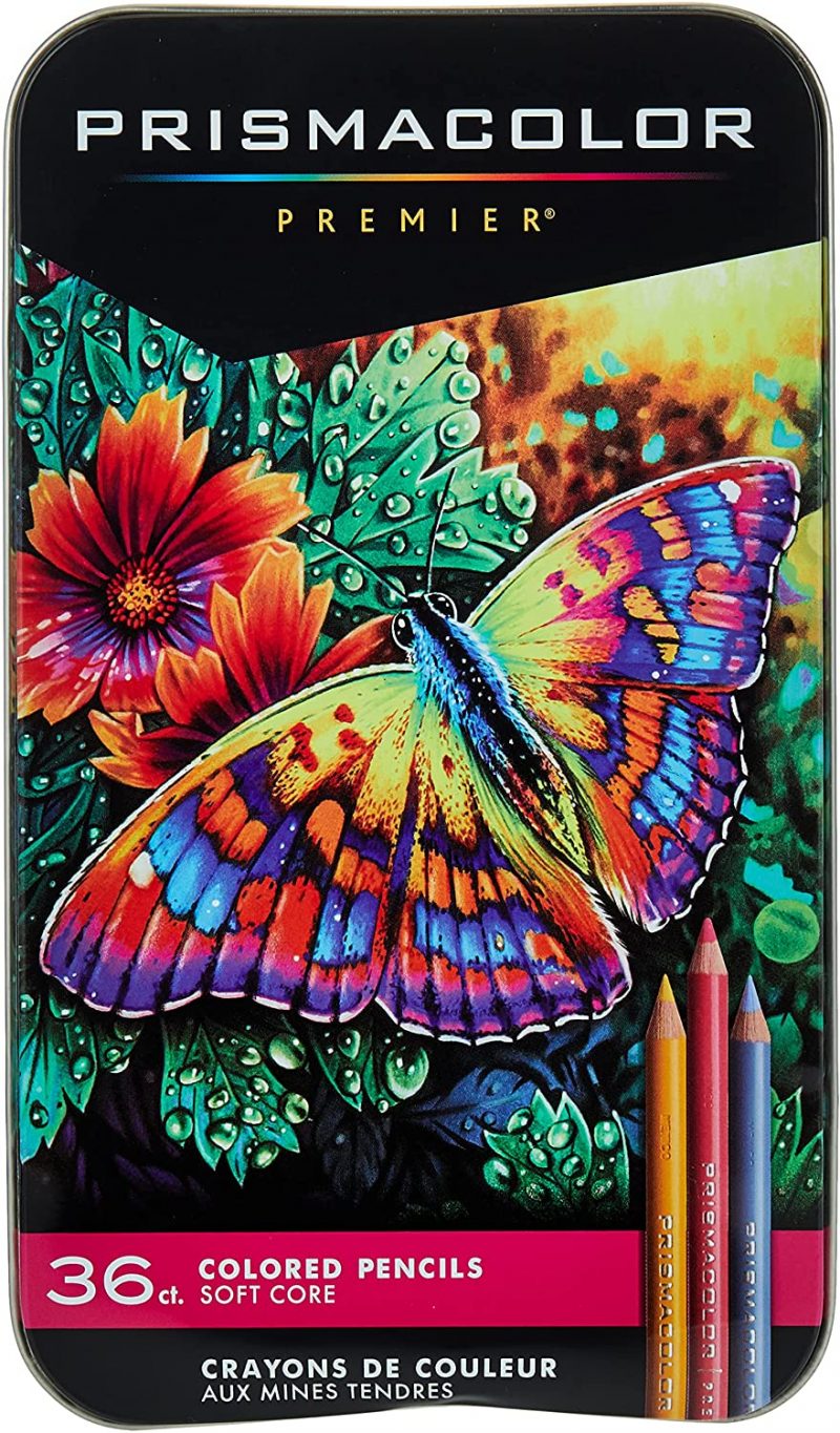 Prismacolor 92885T Premier Colored Pencils. Soft Core. 36 Piece