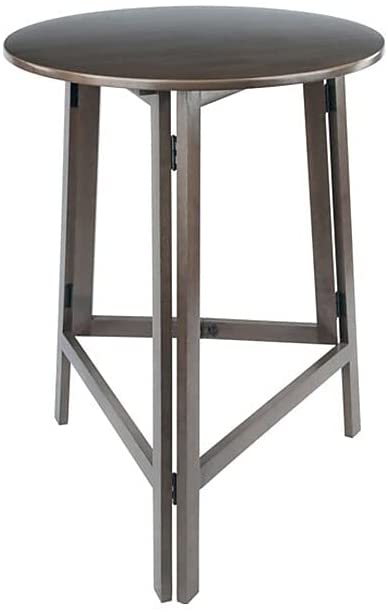 Winsome Wood Torrence Foldable High Table. Torrence Dining. 40 H.Oyster Gray