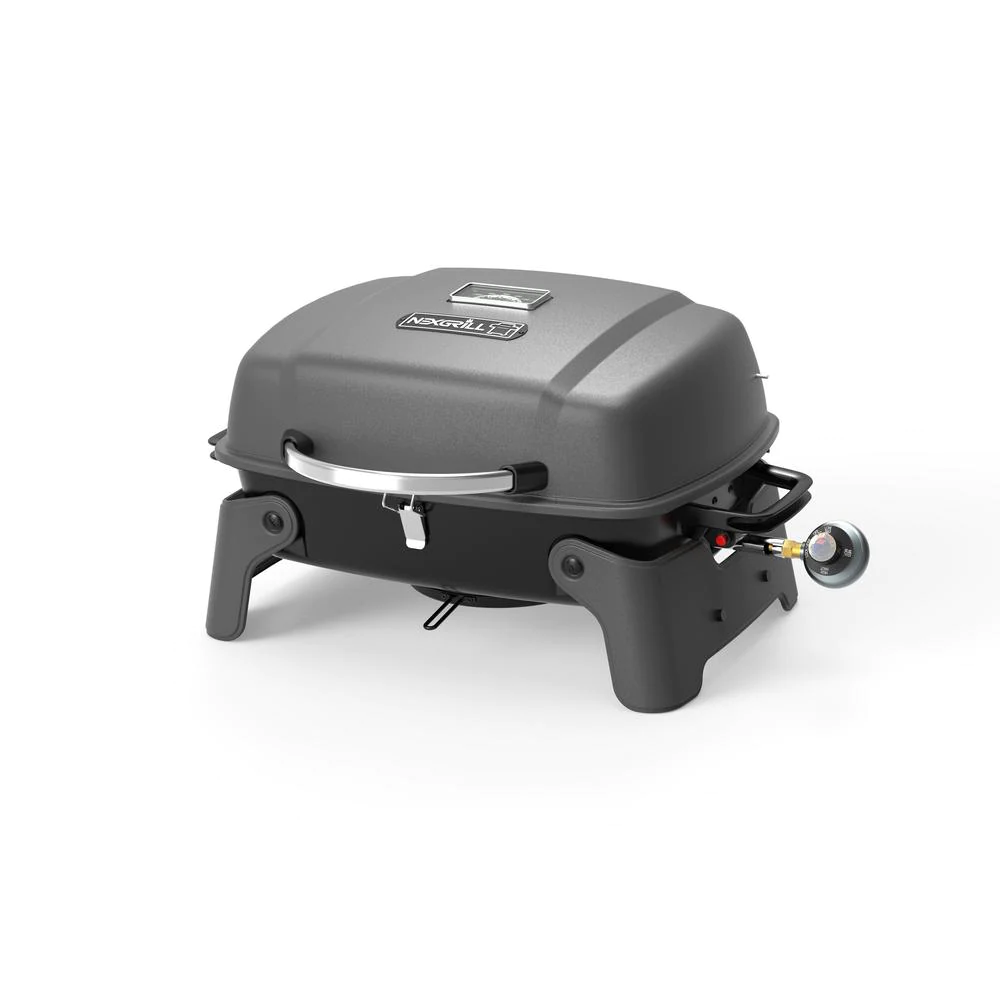 Nexgrill 820-0065B 1-Burner Portable Propane Gas Table Top Grill in Black