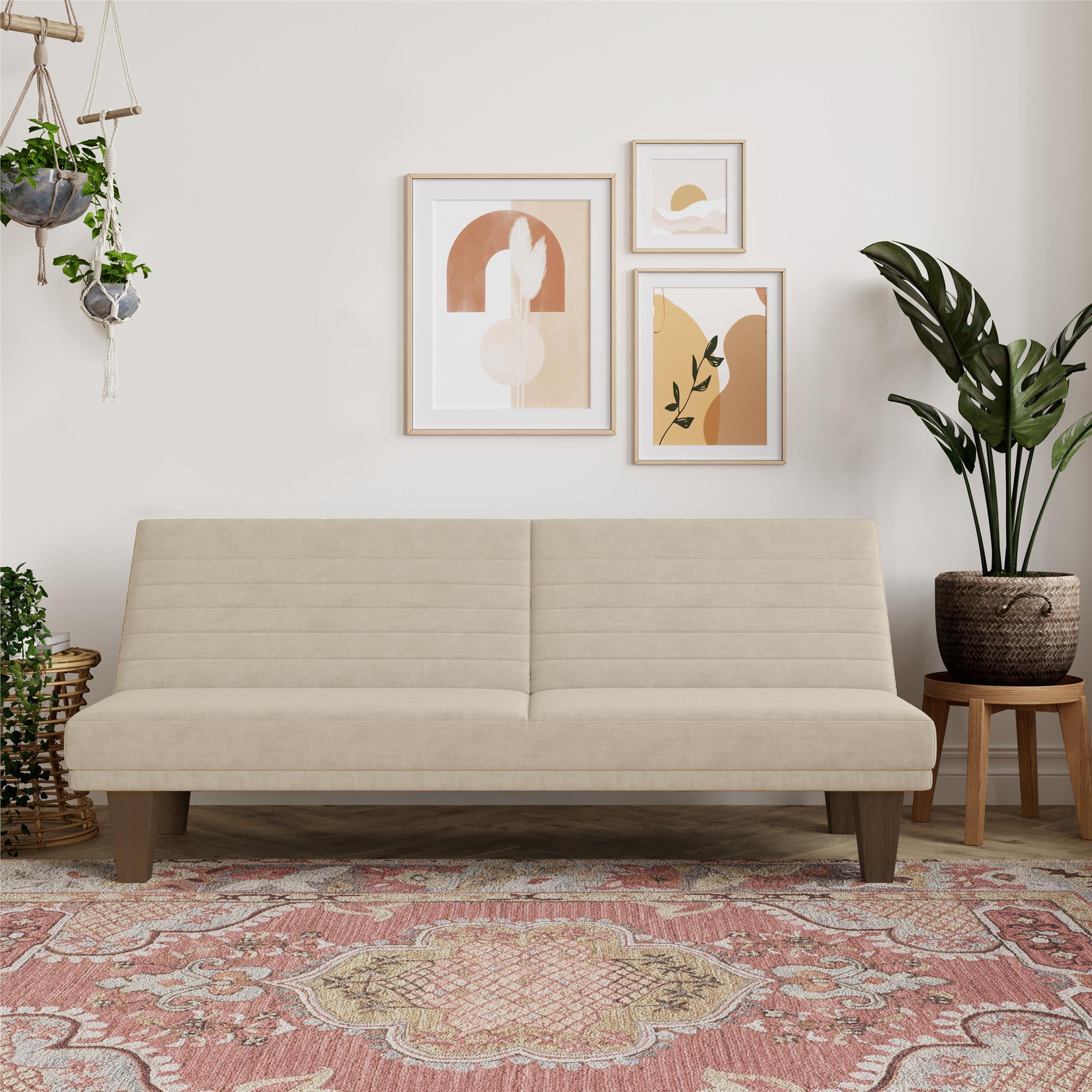 DHP Dillan Convertible Futon. Tan