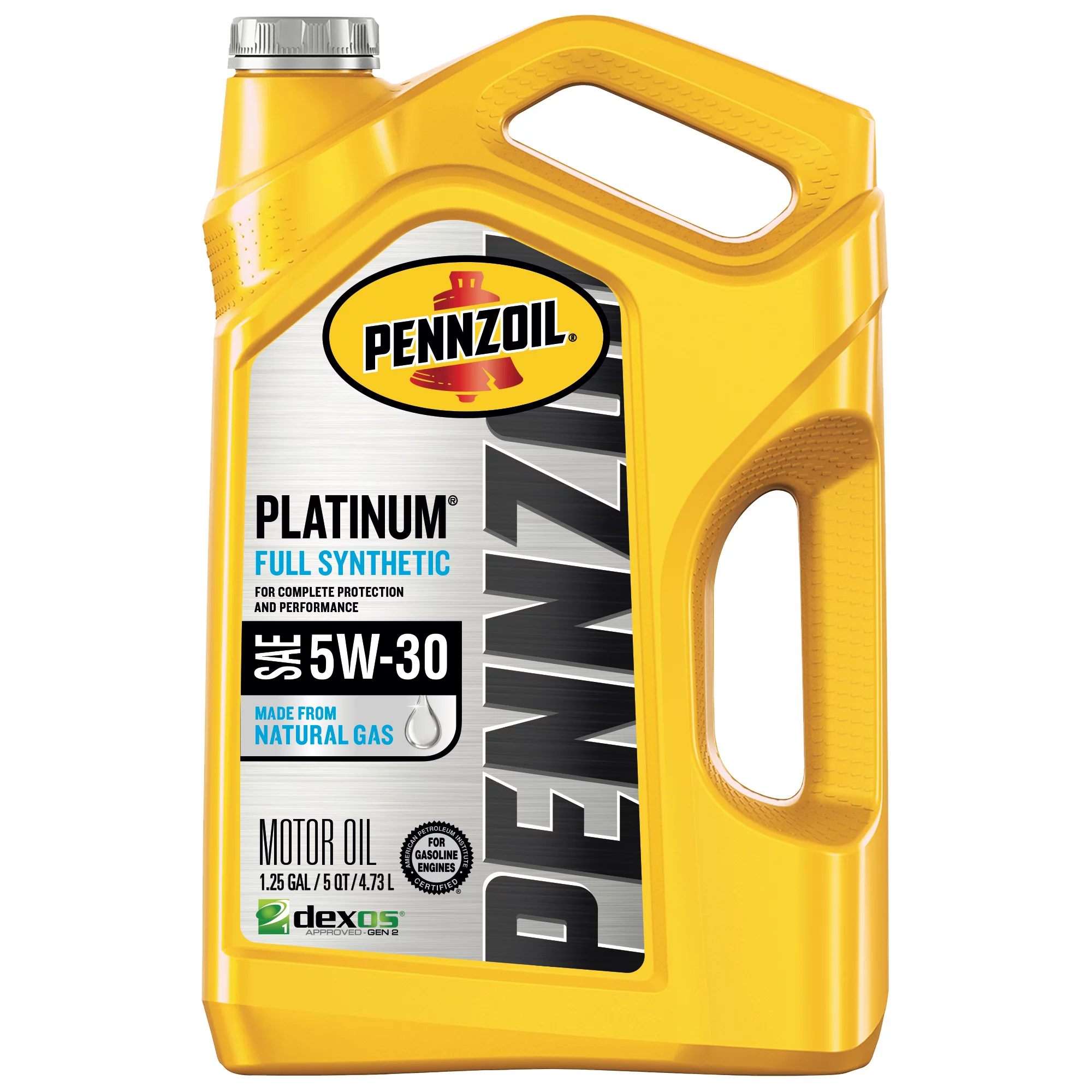 Pennzoil Platinum Full Synthetic 5W-30 Motor Oil. 5-Quart