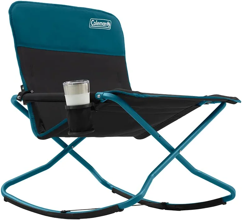 Coleman Cross Rocker Rocking Chair. Deep Ocean