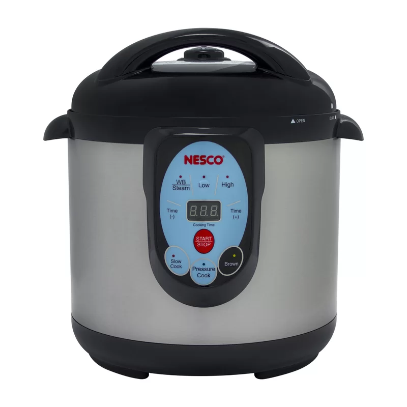 NESCO NPC-9 Smart Electric Pressure Cooker and Canner. 9.5 Quart. Stainless Steel