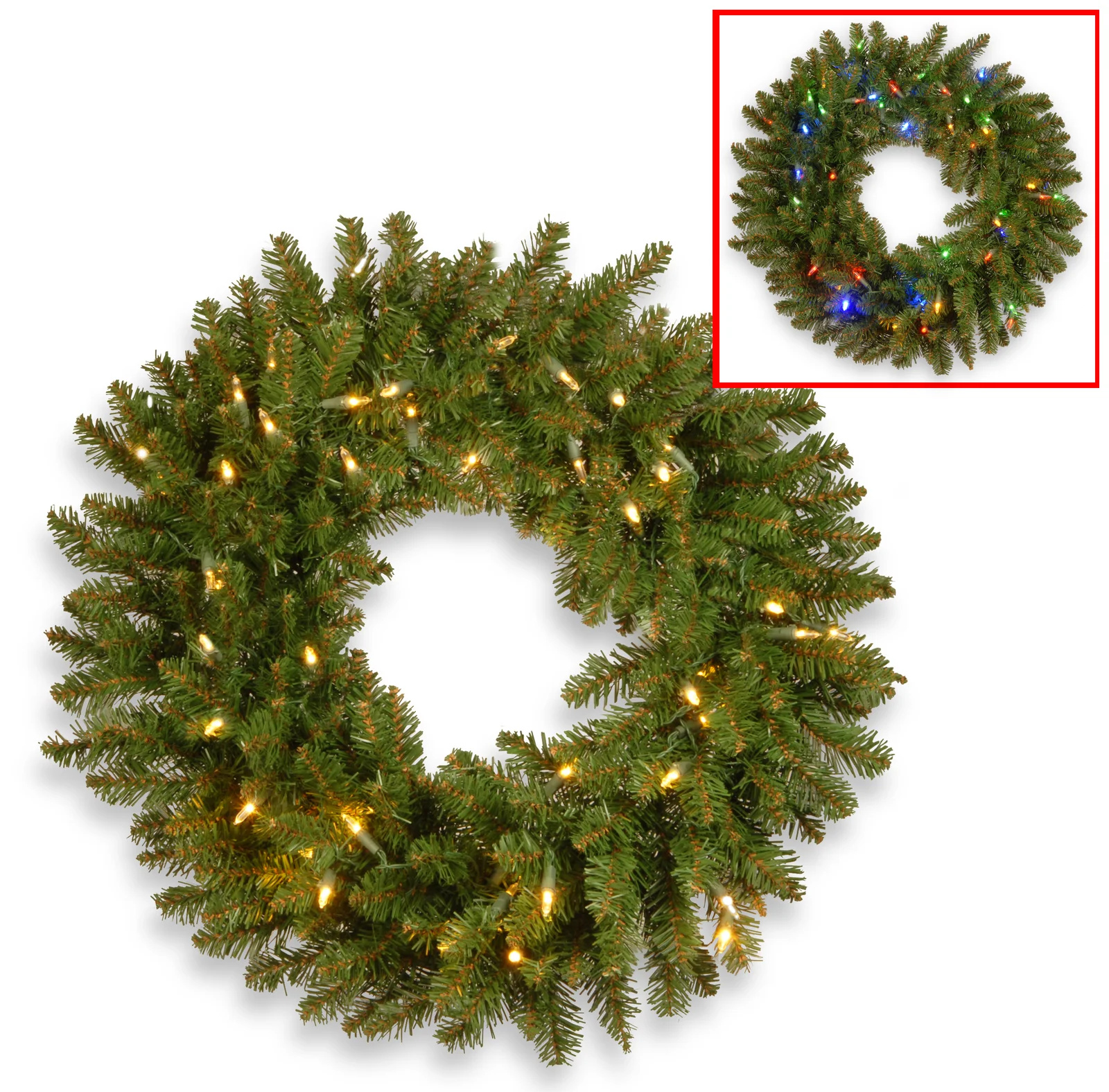 Ogburn Faux Lighted 24” Wreath