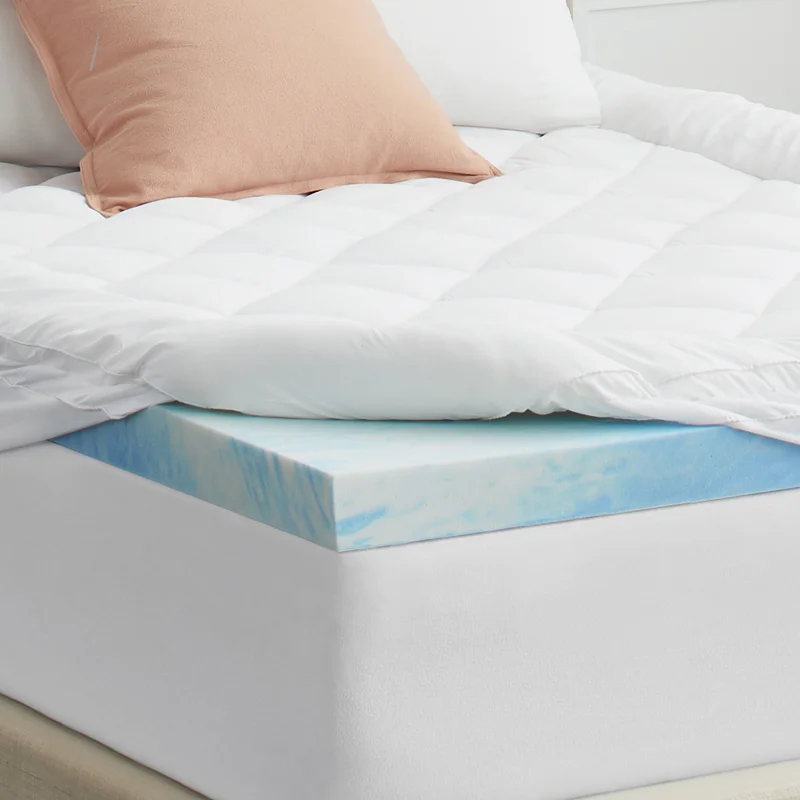 Sealy F02-00149-KG0 4 in. Medium Gel Memory Foam King Mattress Topper