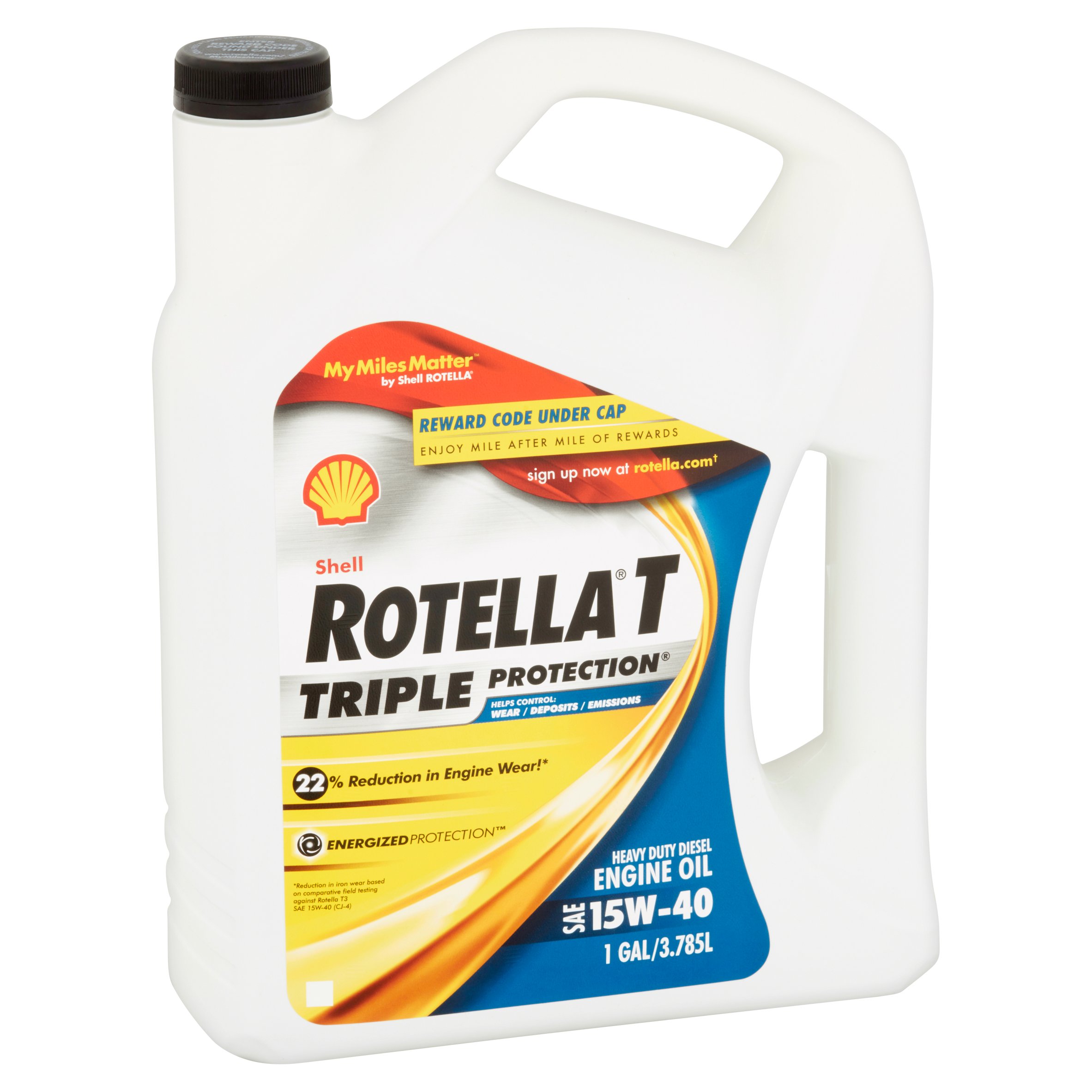 Shell Rotella T 15W-40 Heavy Duty Diesel Oil. 1 gal.