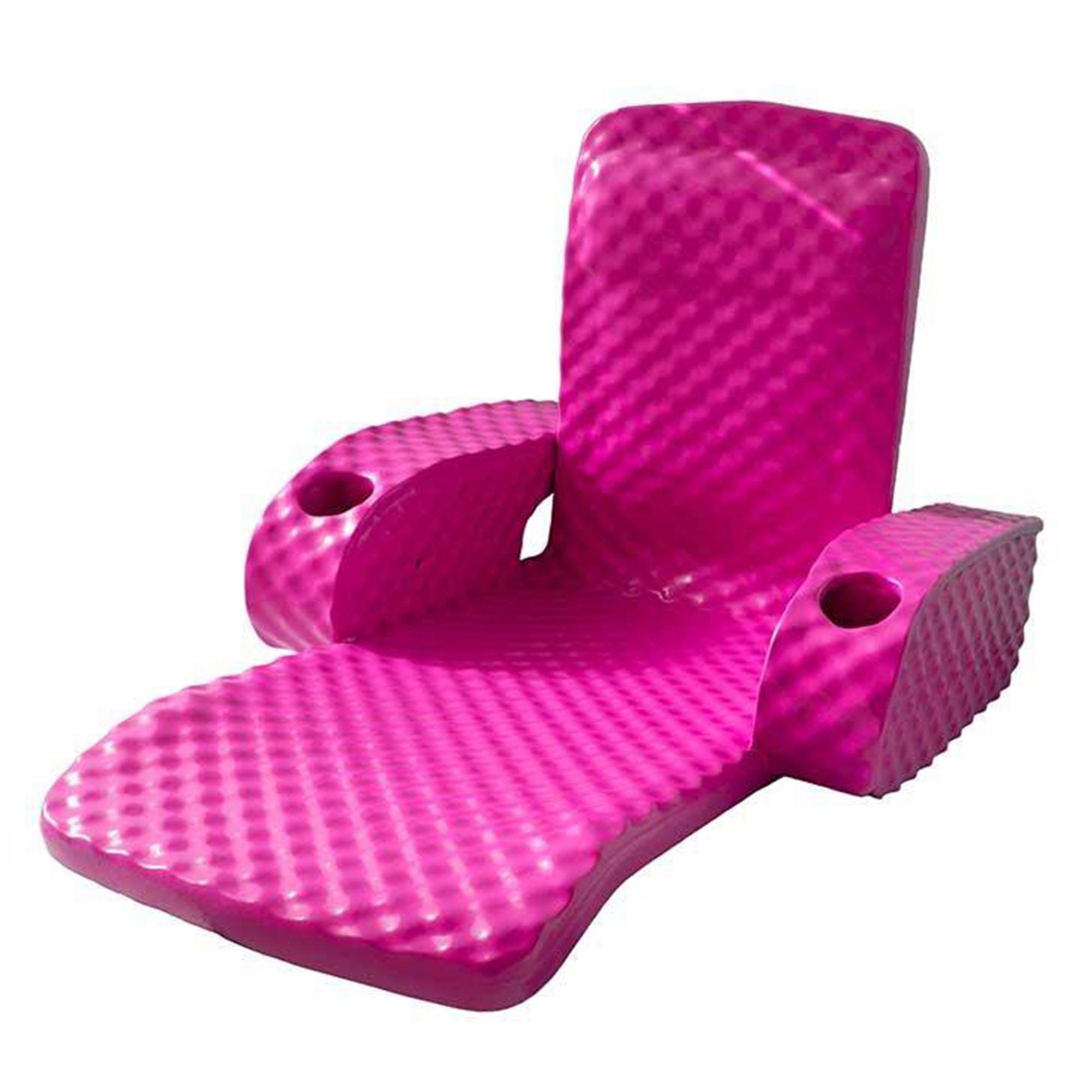 TRC Recreation Folding Baja II Portable Pool Float Lounger. Flamingo Pink