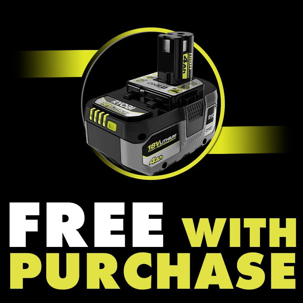 RYOBI PBLMS01K-PBP004 ONE+ HP 18V Brushless Cordless 10 in. Sliding Compound Miter Saw Kit w/ (2) 4.0 Ah HIGH PERFORMANCE Batteries & Charger