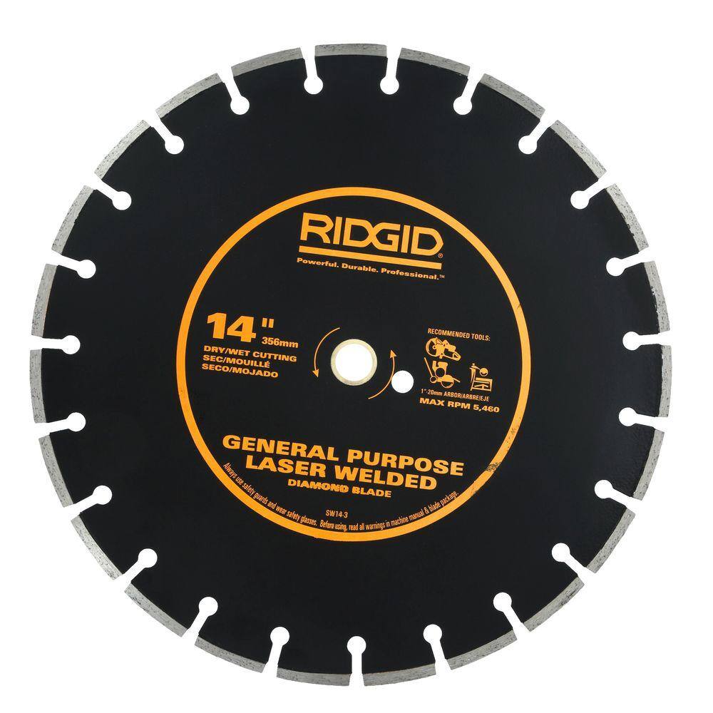 RIDGID HD-SW14-3 14 in. Diamond Blade (3-Pack)