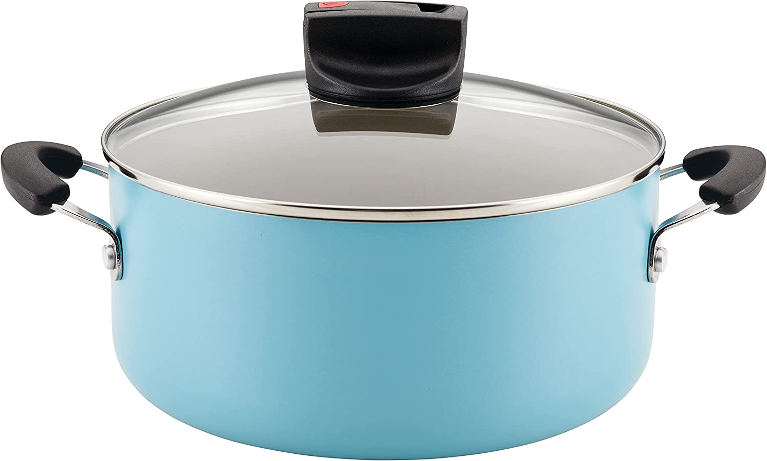 Farberware Smart Control Nonstick Stock Pot/Stockpot with Lid. 6 Quart. Aqua