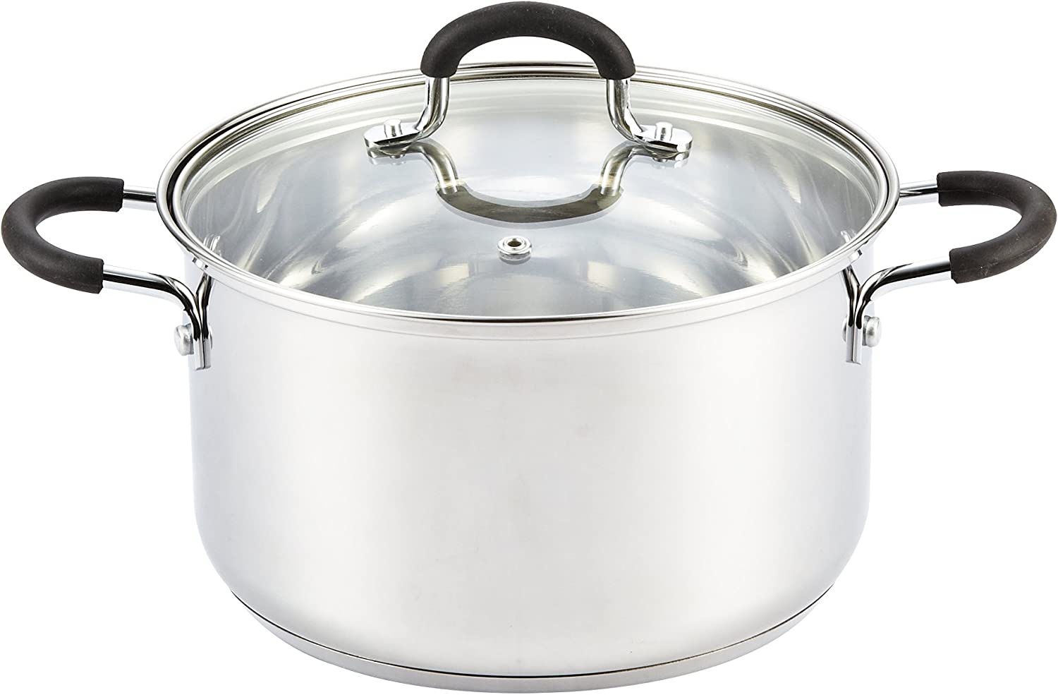 Cook N Home Professional Stainless Steel Stockpot. 5 QT. Silver