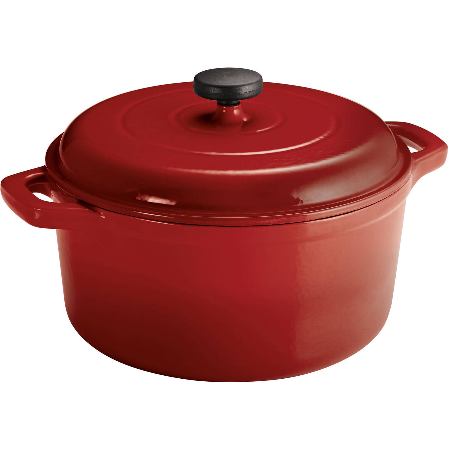 Tramontina Enameled Cast Iron 6.5 Quart Round Dutch Oven. Red