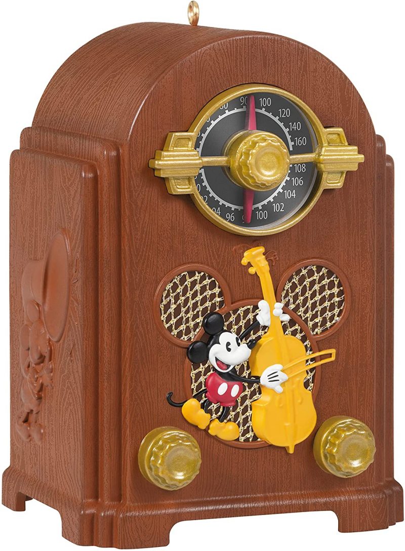 Hallmark Keepsake Christmas Ornament 2021. Mickey Mouse Vintage Radio. Musical with Light