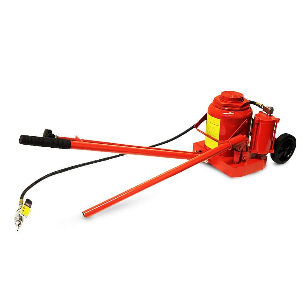 Stark 50511 50-Ton Heavy-Duty Air Hydraulic Bottle Jack with Lift Handle and Wheels