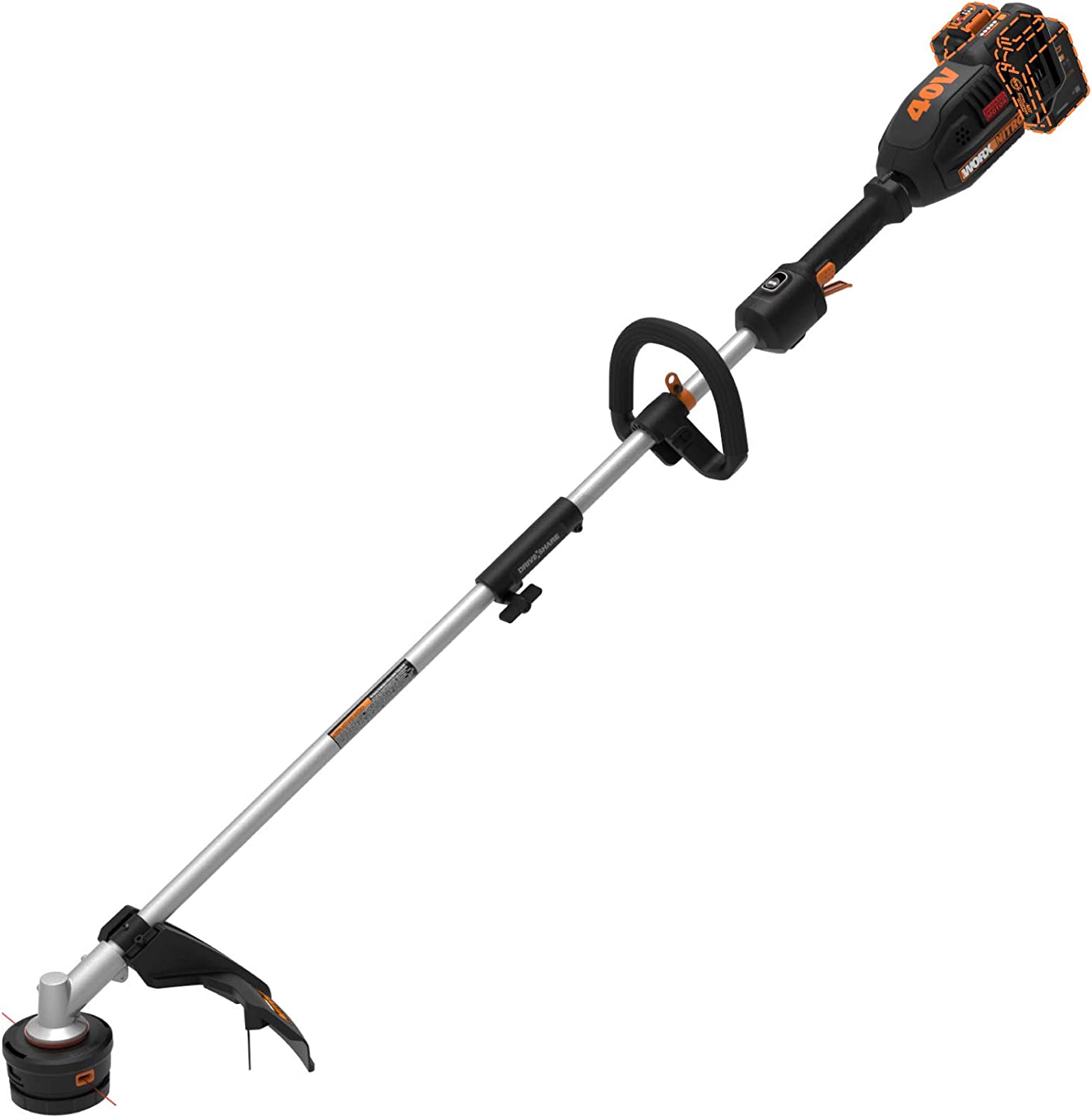 Worx Nitro WG186.9 40V Power Share PRO Attachment-Capable Driveshare 15″ Cordless String Trimmer (Tool Only)