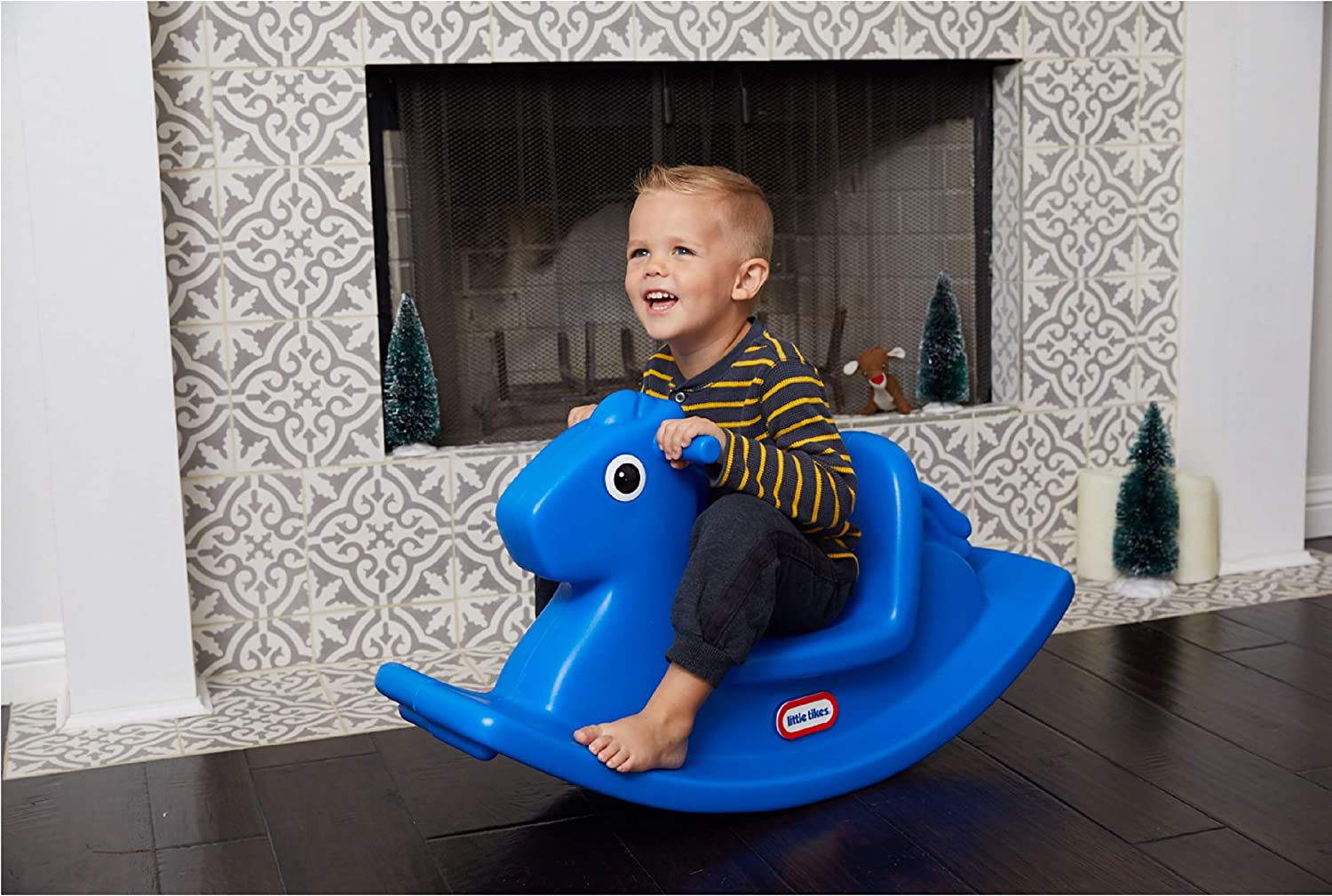 Little Tikes Rocking Horse Blue. 33.00 L x 10.00 W x 17.50 H Inches
