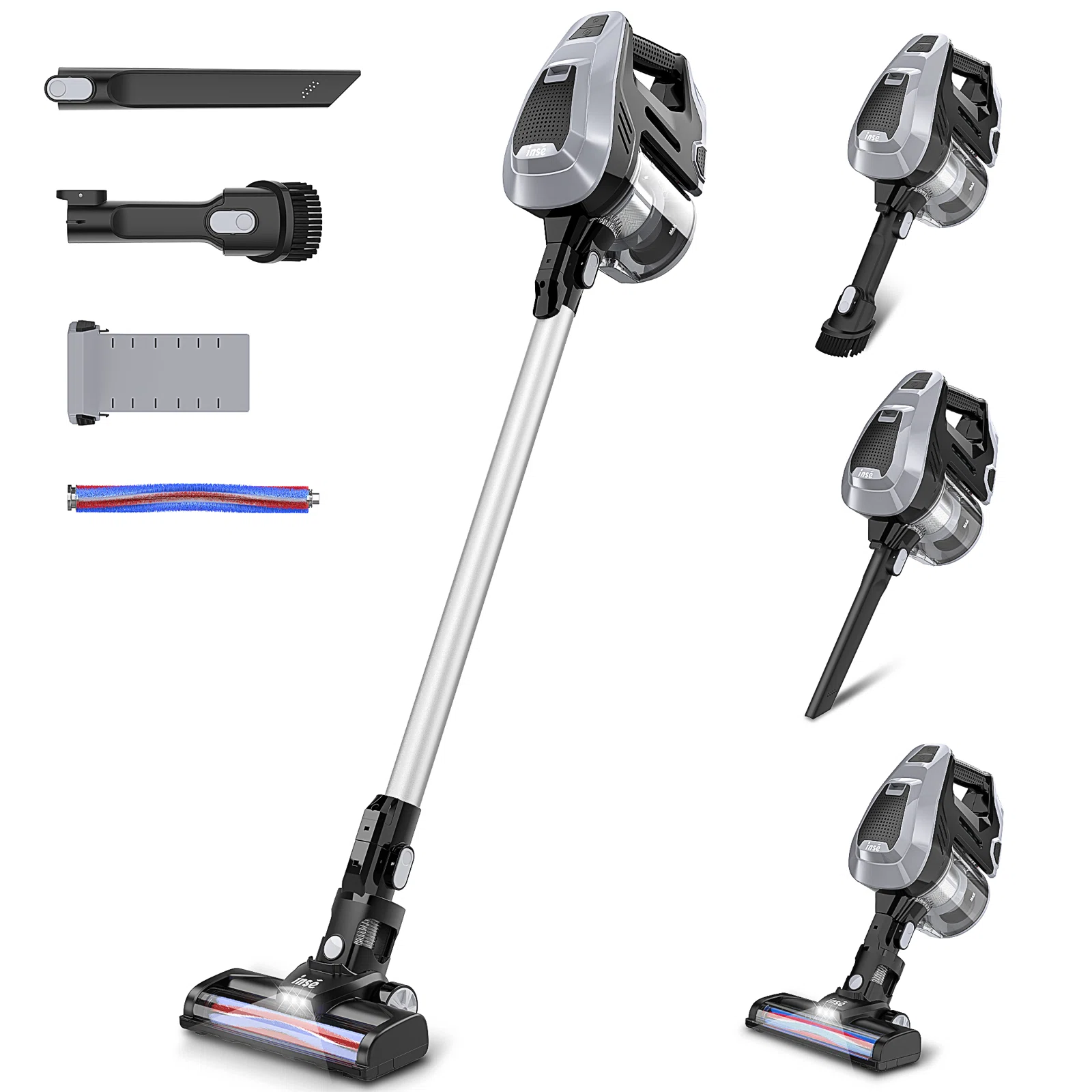 INSE M500 Cordless Bagless Stick Vacuum