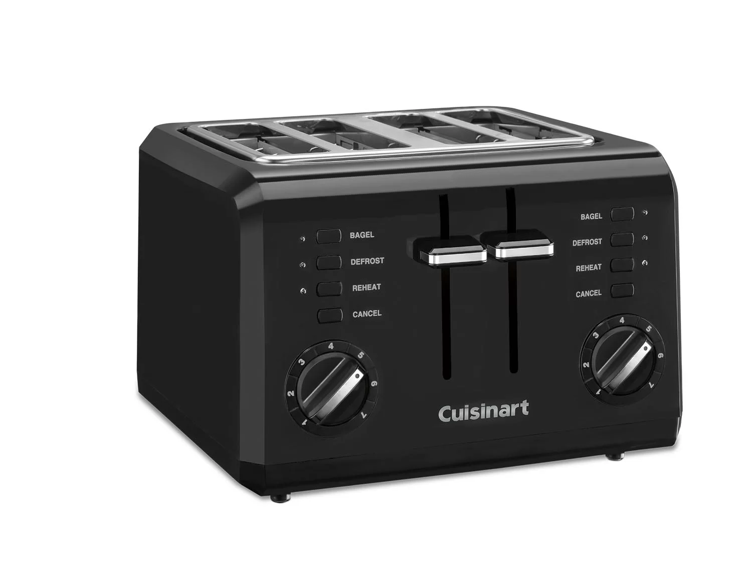 Cuisinart CPT-142BK 4-Slice Compact Plastic Toaster. Black