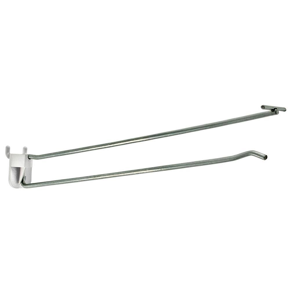 Azar Displays 701242 12 in. Flip Scan Wire Plastic Quick Back Hook (50-Pack)