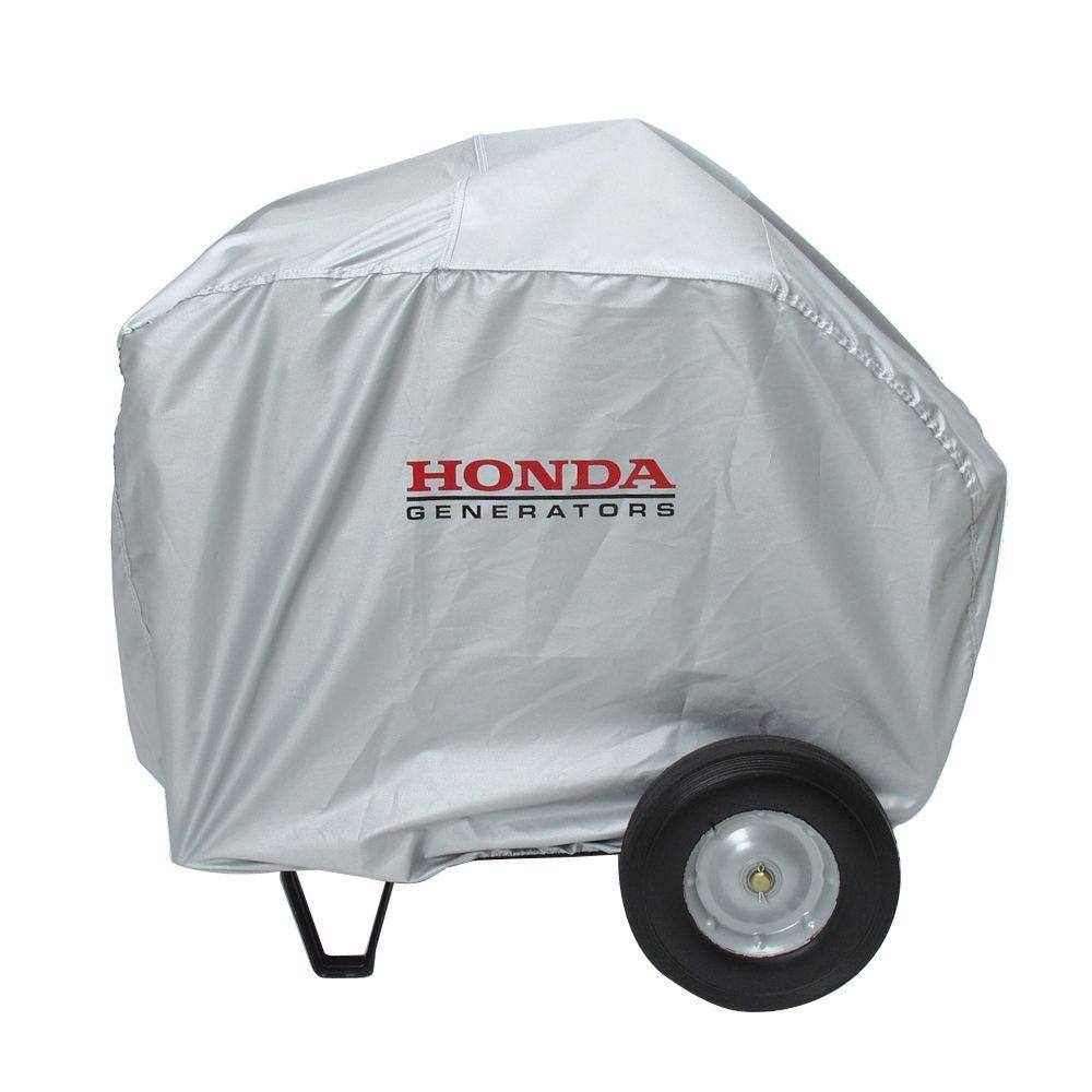 Honda 08P57-Z25-500 Universal Large Generator Cover in Silver and Folding Handle Wheel Kit Models
