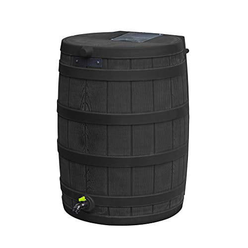 Good Ideas Rain Wizard Eco 50 Gallon Rain Barrel - Black