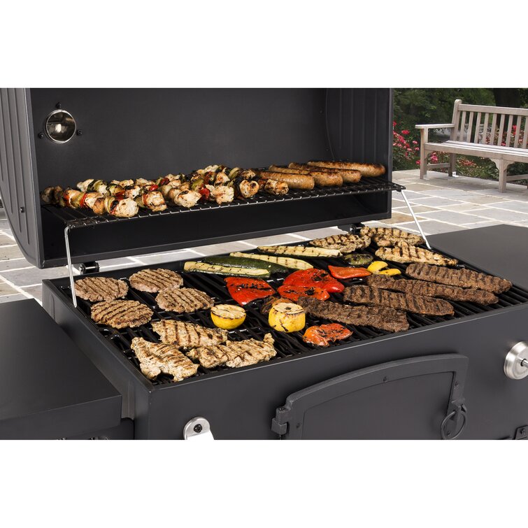 Dyna-Glo 60″ Barrel Charcoal Grill with Side Shelves