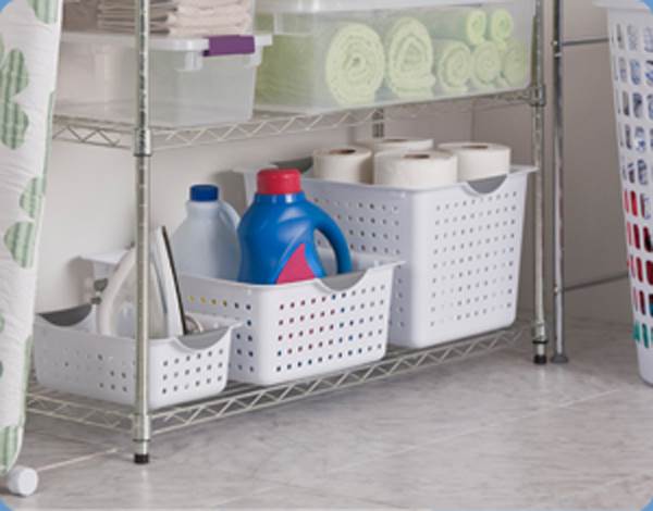 Sterilite Multi-Size Plastic Storage Basket Bin Organizer Bundle Set (30 pieces)