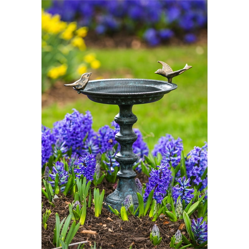 Cast Iron Bird Bath on Pedestal