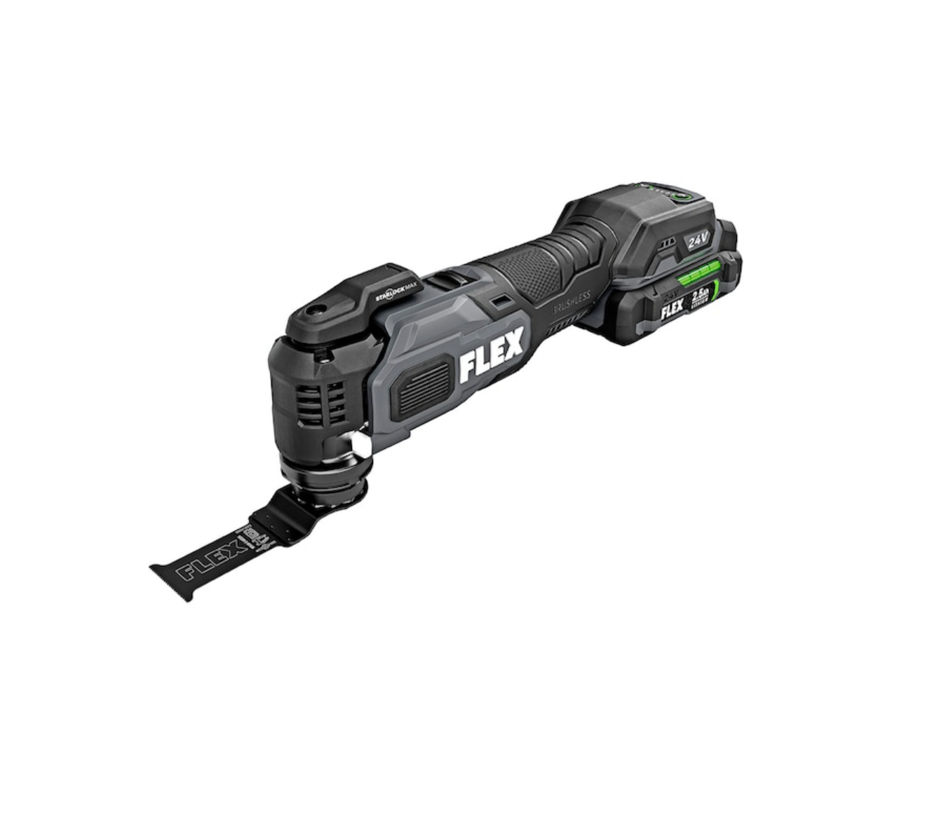 FLEX FX4111-1A Brushless-Amp 24-volt 5-speed Oscillating Multi-Tool Kit with Soft Case (1-Battery Included)