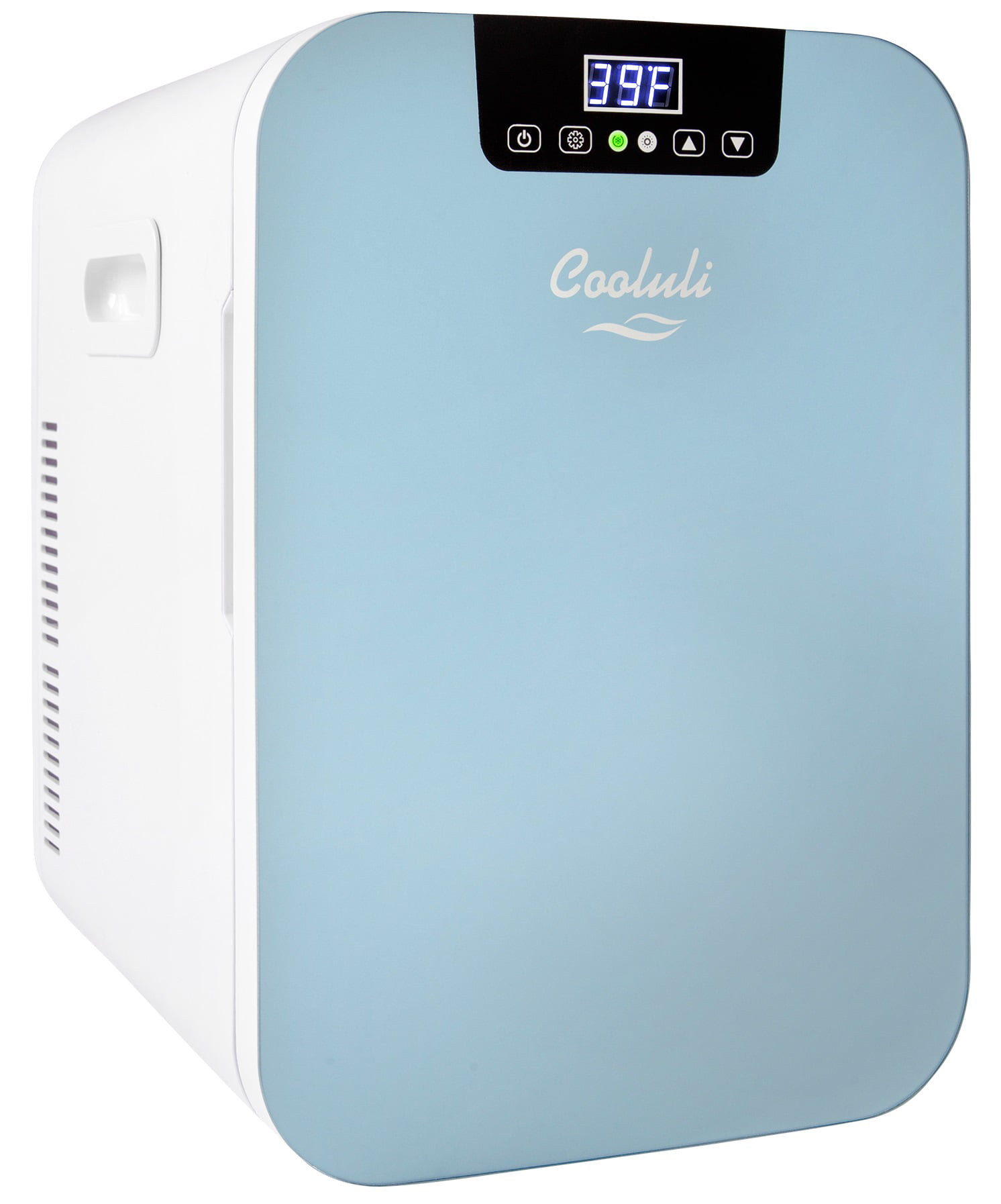 Cooluli Concord 20-Liter Portable Cooler/Warmer Mini Fridge. Blue