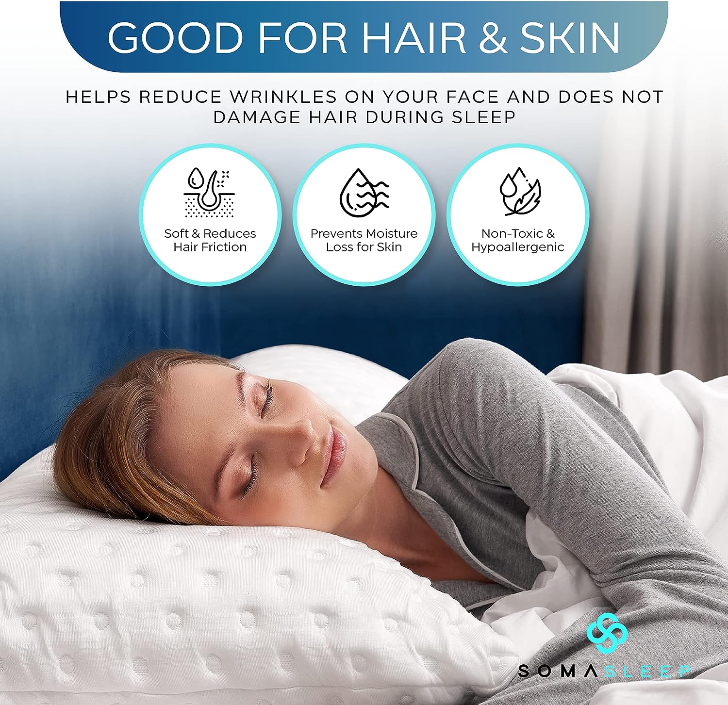 Cooling Pillow for Hot Sleepers - Best Curved Side Sleeper Bed Pillow - Anti Wrinkle Cool Gel Pillow - Gel Cooling Memory Foam Pillow for Neck. Back and Shoulder Pain Relief and Sleeping - Queen White