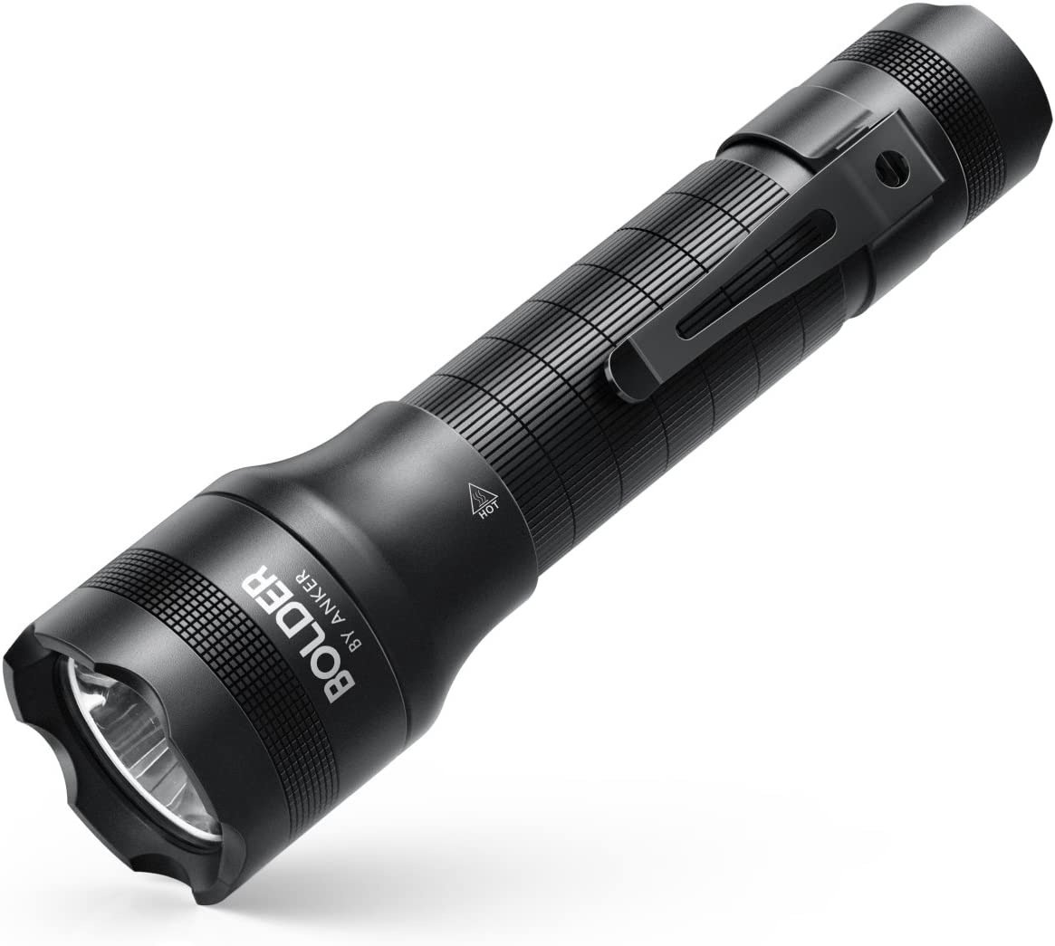 Anker Rechargeable Bolder LC40 Flashlight. LED Torch. Super Bright 400 Lumens CREE LED. IPX5 Water Resistant. 5 Modes