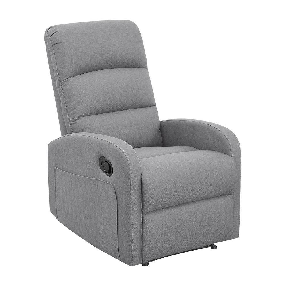 NewRidge Home Goods  NewRidge Grey Storage Recliner