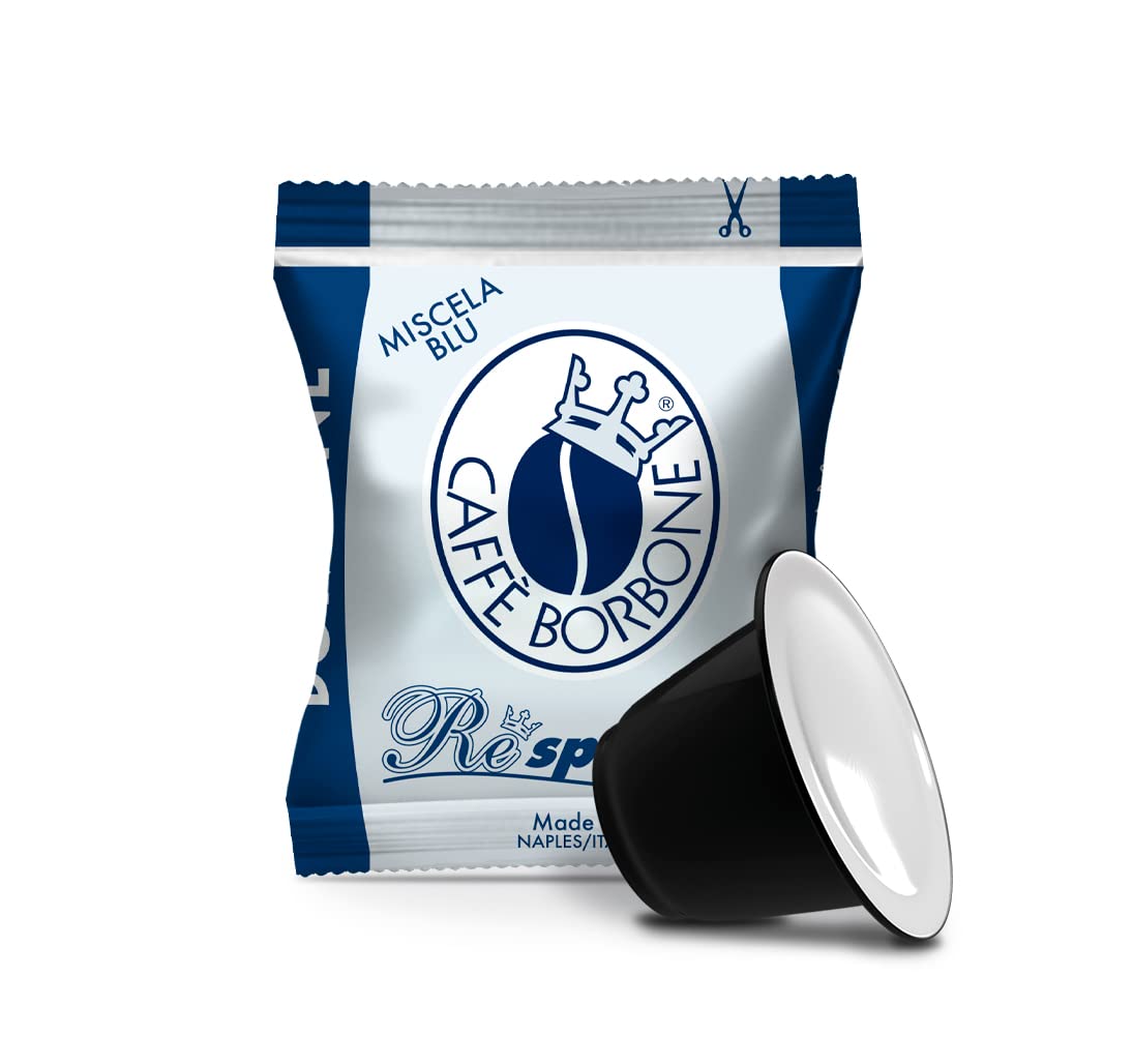 Caffè Borbone Respresso Espresso. 100 Capsules - Miscela Blu (Blue) - Compatible with Nespresso Original Machines