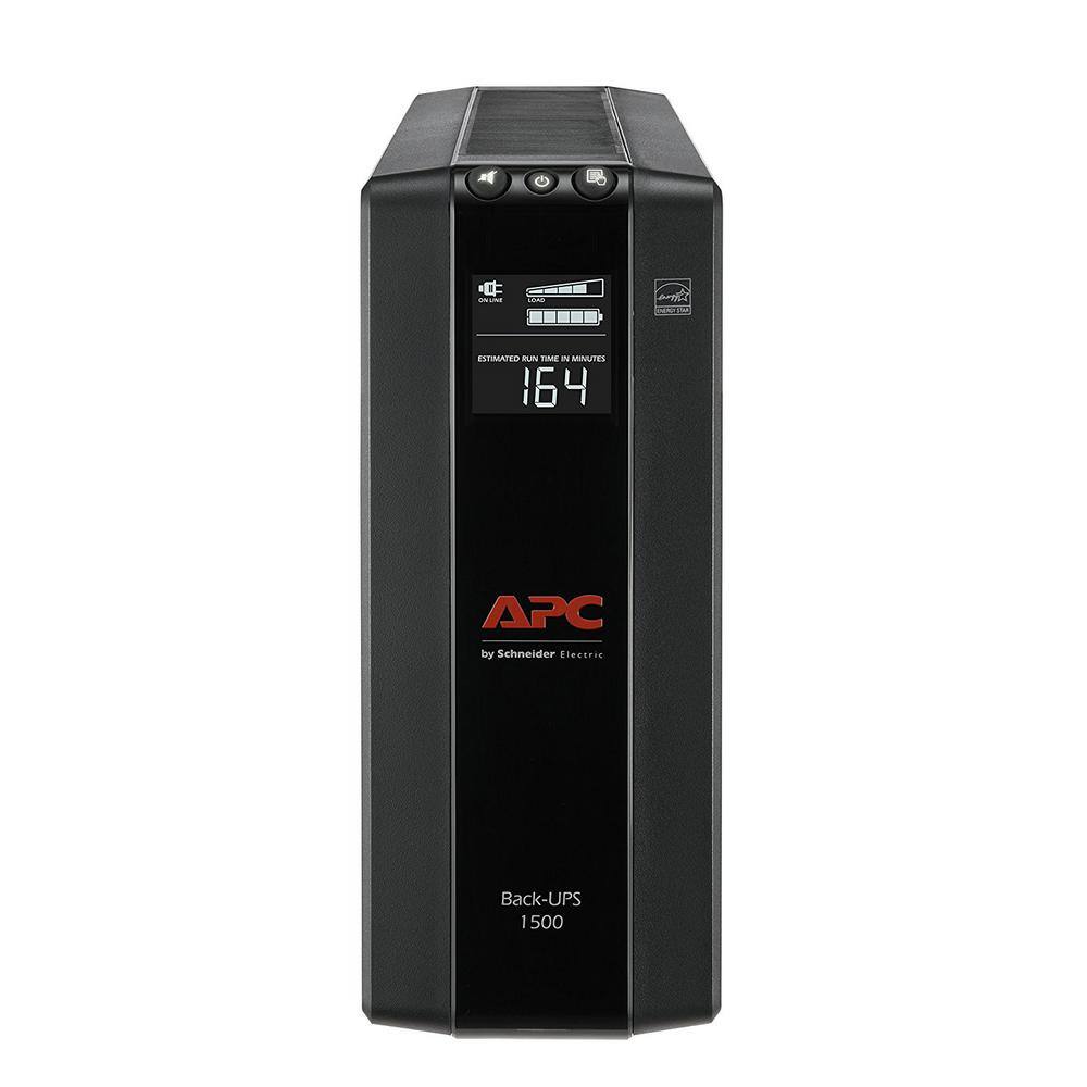 APC BX1500M Back-UPS Pro 1500VA AVR/LCD Battery Backup/Surge Protector with 5 battery backup outlets. 5 surge outlets(BX1500M)