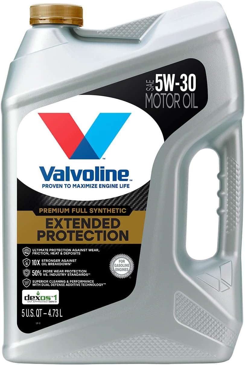 Valvoline Extended Protection SAE Full Synthetic Motor Oil SAE 5W-30 5 QT. Case of 3
