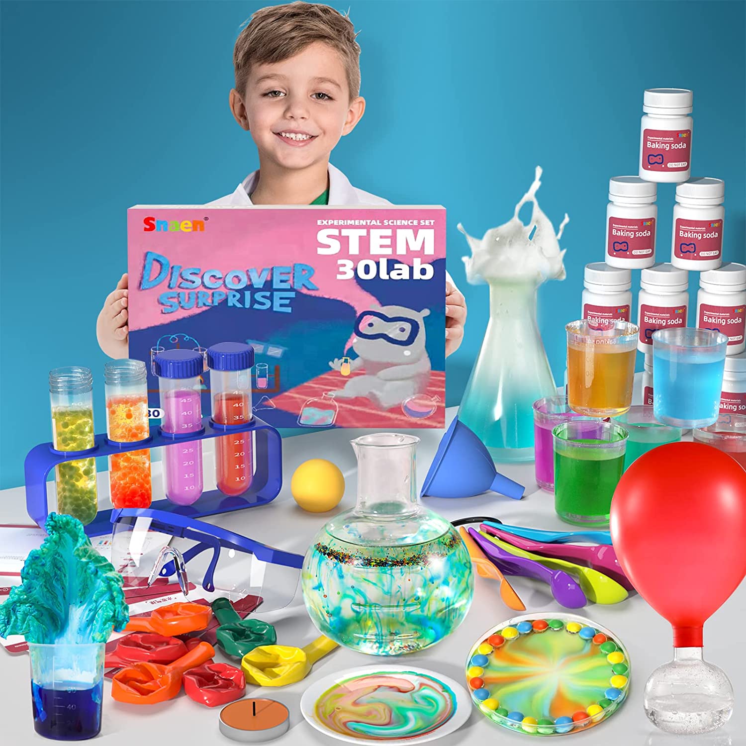 SNAEN Science Kit with 30 Science Lab Experiments