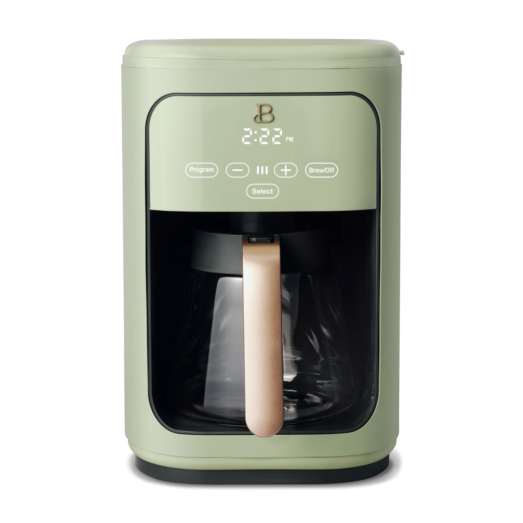 Beautiful 14 Cup Programmable Touchscreen Coffee Maker. Sage Green by Drew Barrymore