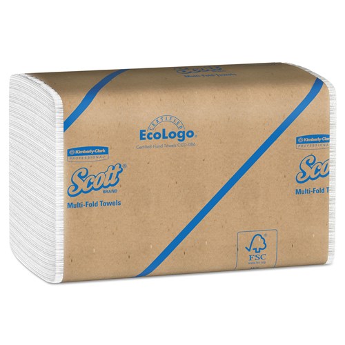 Scott 1804 Multi-Fold Towels. Absorbency Pockets. 250/Pack. 16 Pack/Carton