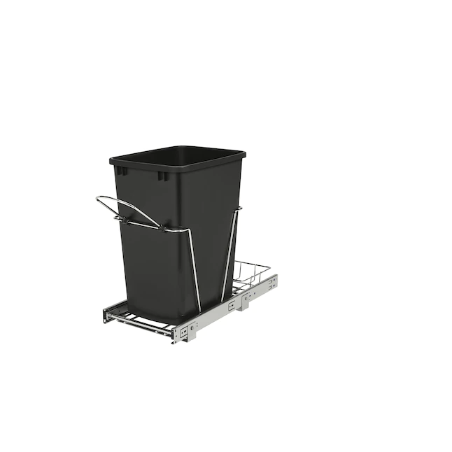 Rev-A-Shelf  35-Quart Soft Close 1 Pull-out Trash Can (Black)