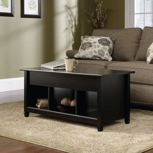 Sauder Edge Water Lift Top Coffee Table. Estate Black Finish