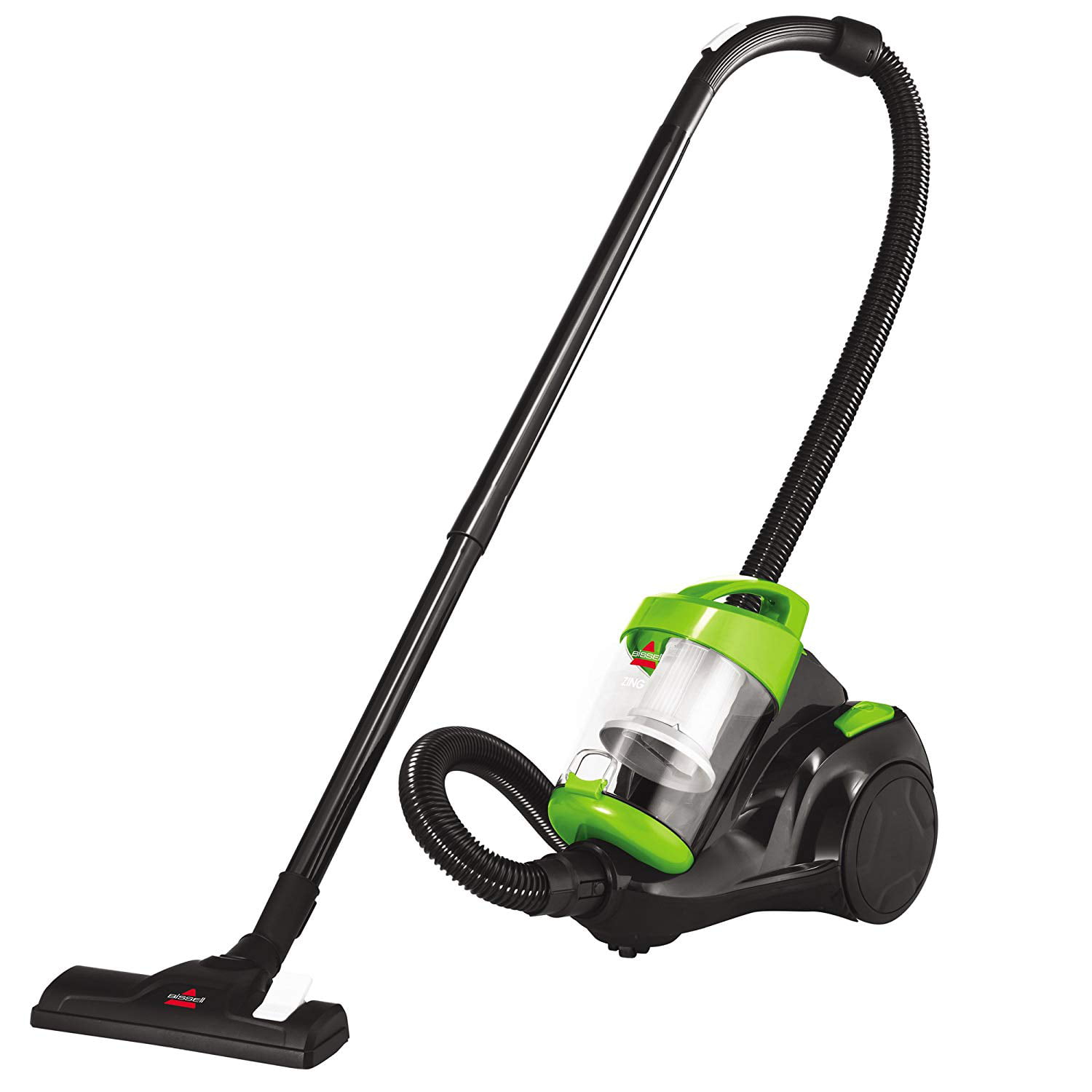 Bissell Canister Bagless Vacuum Cleaner. with Cyclonic Cleaning System with Multi-Surface Cleaning Nozzle. Extra Long Power Cord and Automatic Cord Rewind