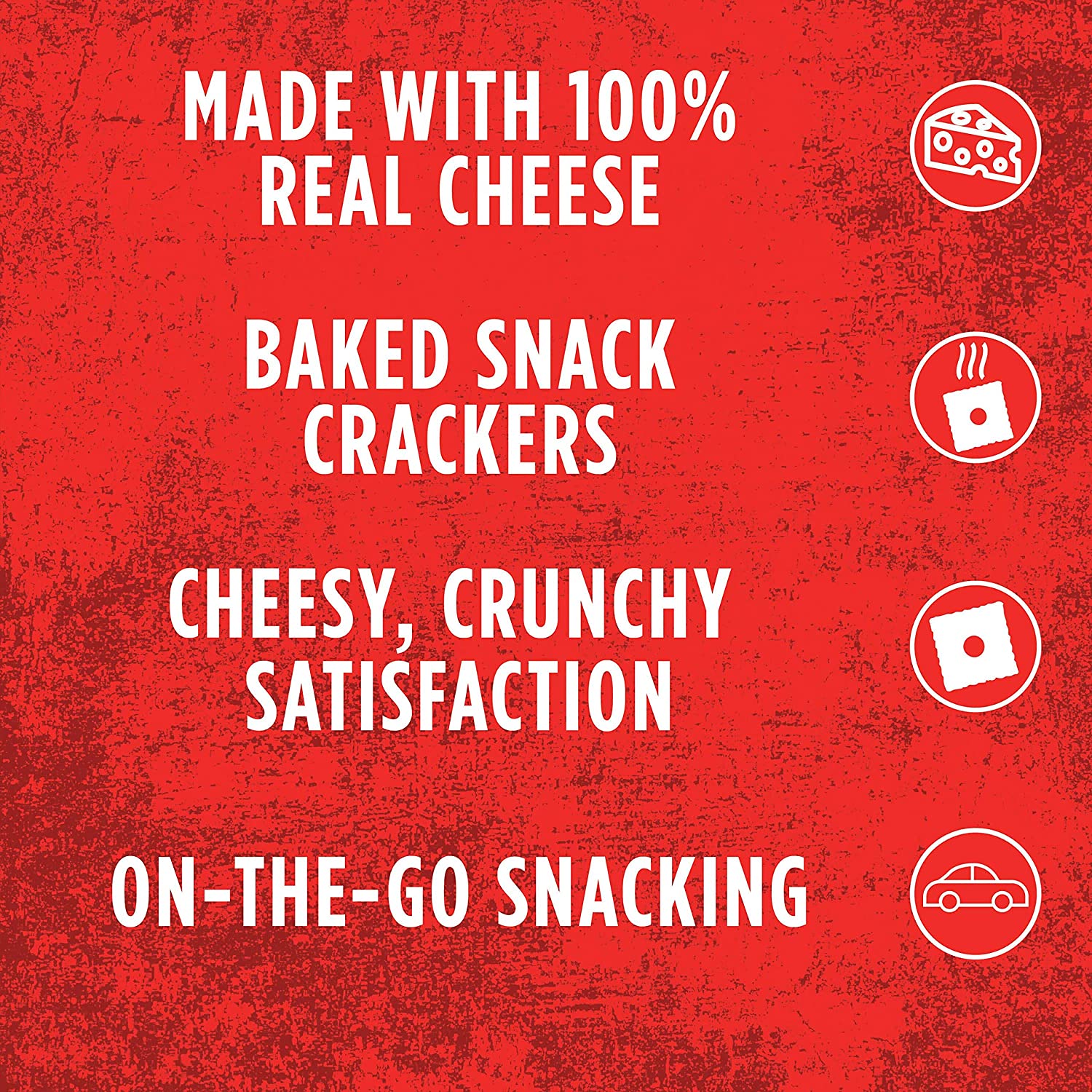 Cheez-It Baked Snack Cheese Crackers. Original. School Lunch Snacks. 1 oz Bag (40 Bags)