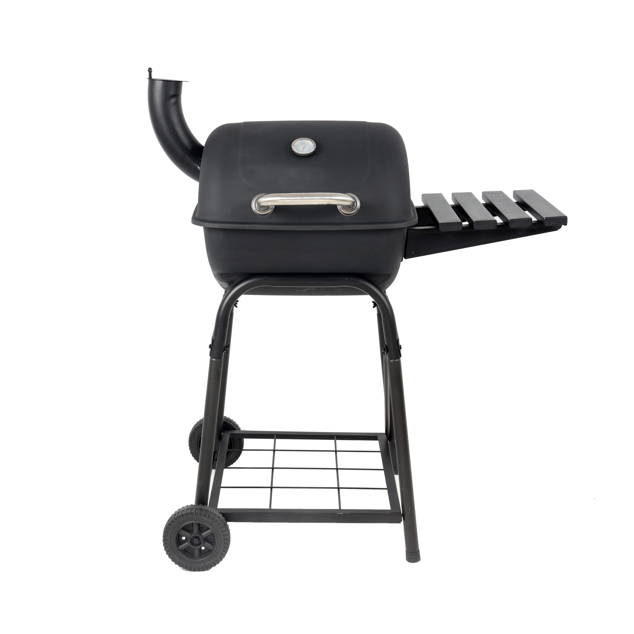 RevoAce 26″ Mini Barrel Charcoal Grill with Side Shelf. Black. CBC1760W