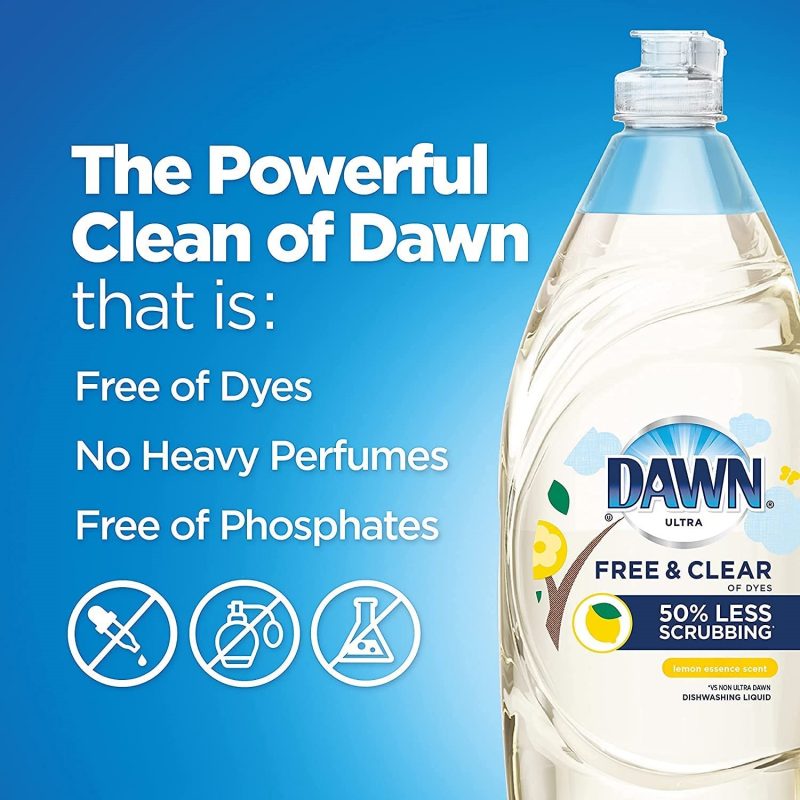 Dawn Free & Clear Dishwashing Liquid Dish Soap (2 Count)