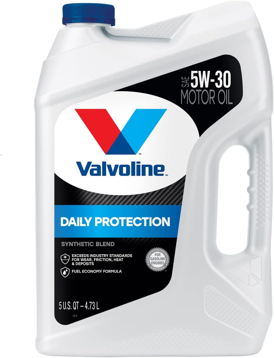 Valvoline Daily Protection SAE 5W-30 Synthetic Blend Motor Oil 5 QT. Case of 3