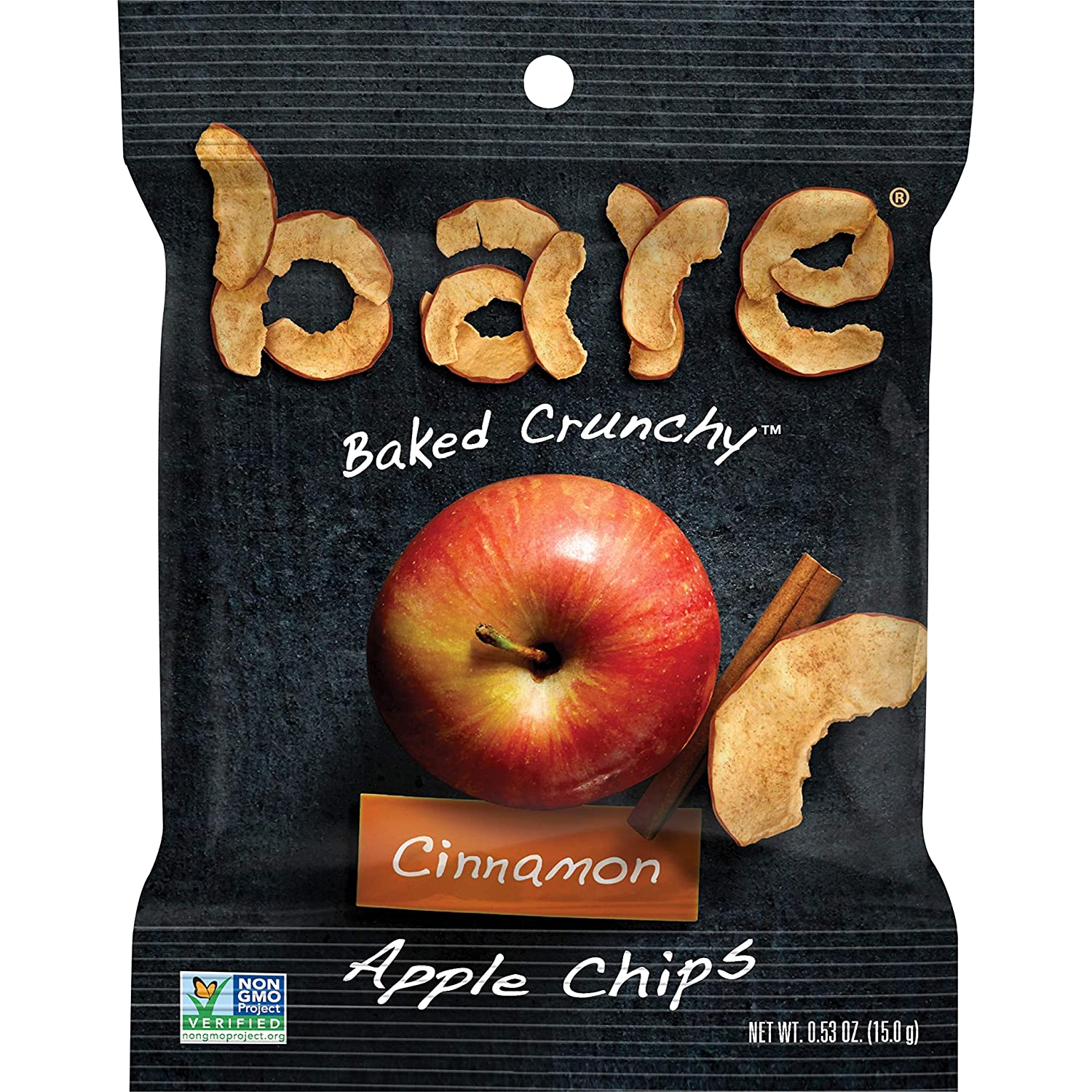 Bare Baked Crunchy Apples. Cinnamon. 0.53oz (16 Count)