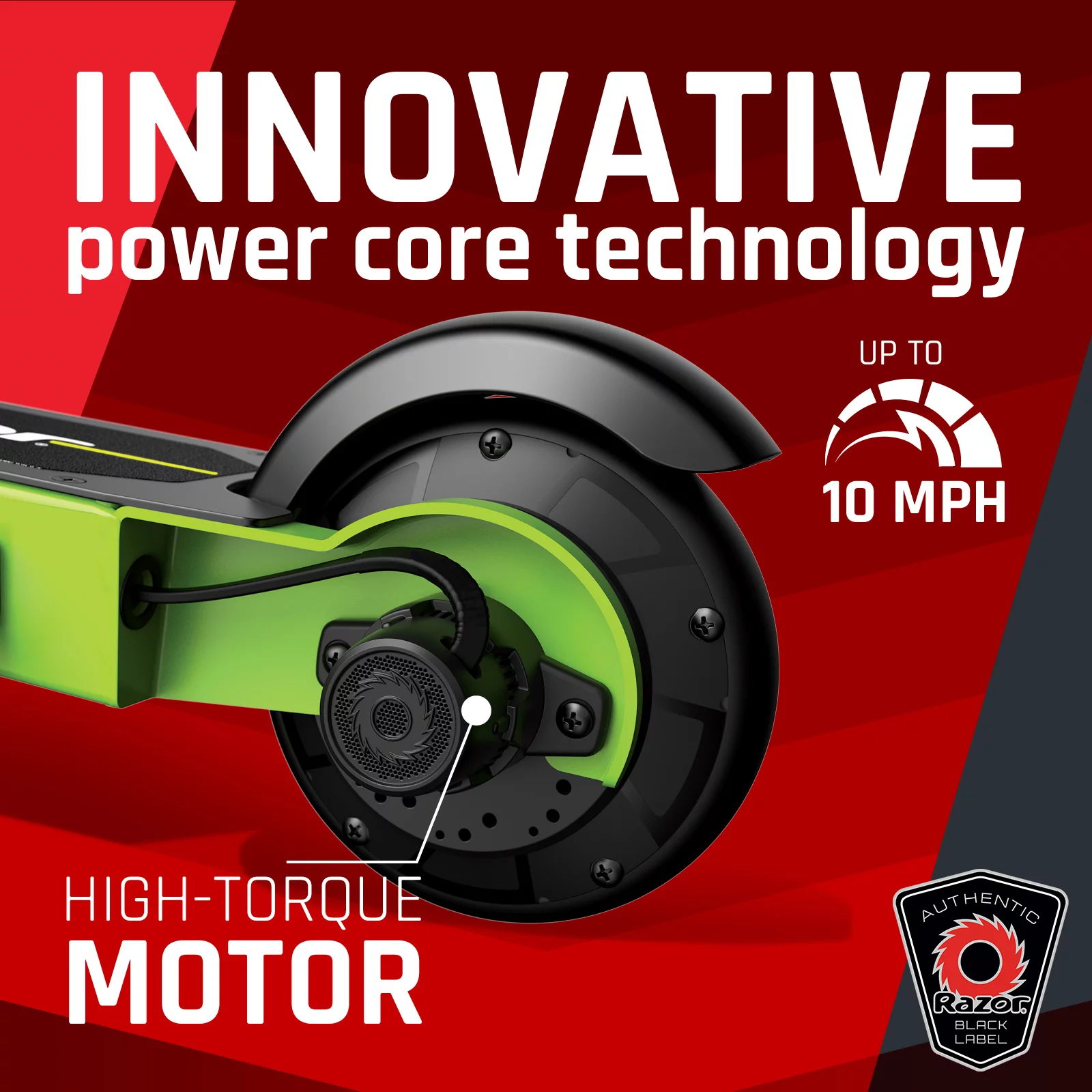 Razor Black Label E90 Electric Scooter. for Kids Ages 8+ and up to 120 lbs. Up to 10 mph & Up to 40 mins of Ride Time. 90W Power Core High-Torque Hub Motor